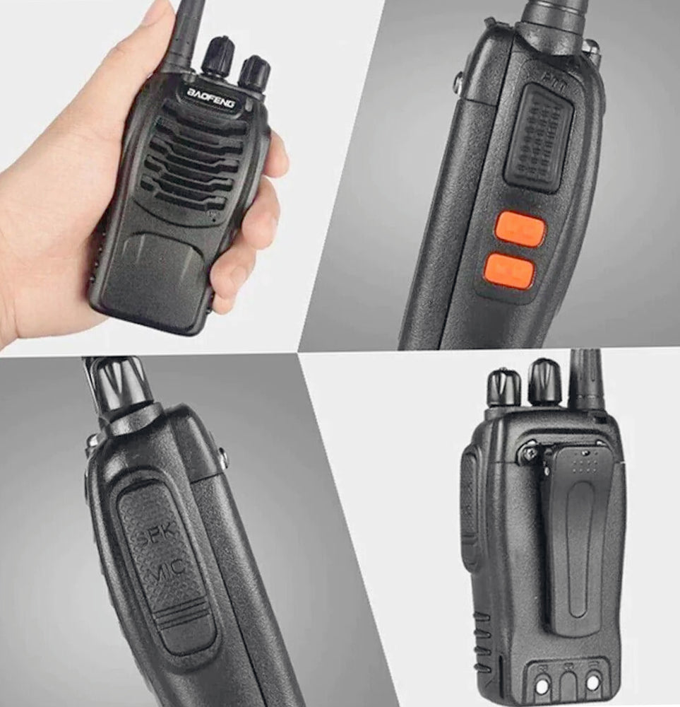 Ricetrasmittente portatile UHF 5W 16 canali – trasmissione radio fino a 3Km – professionale e compatta