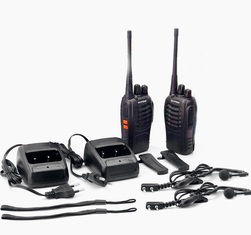 Ricetrasmittente portatile UHF 5W 16 canali – trasmissione radio fino a 3Km – professionale e compatta