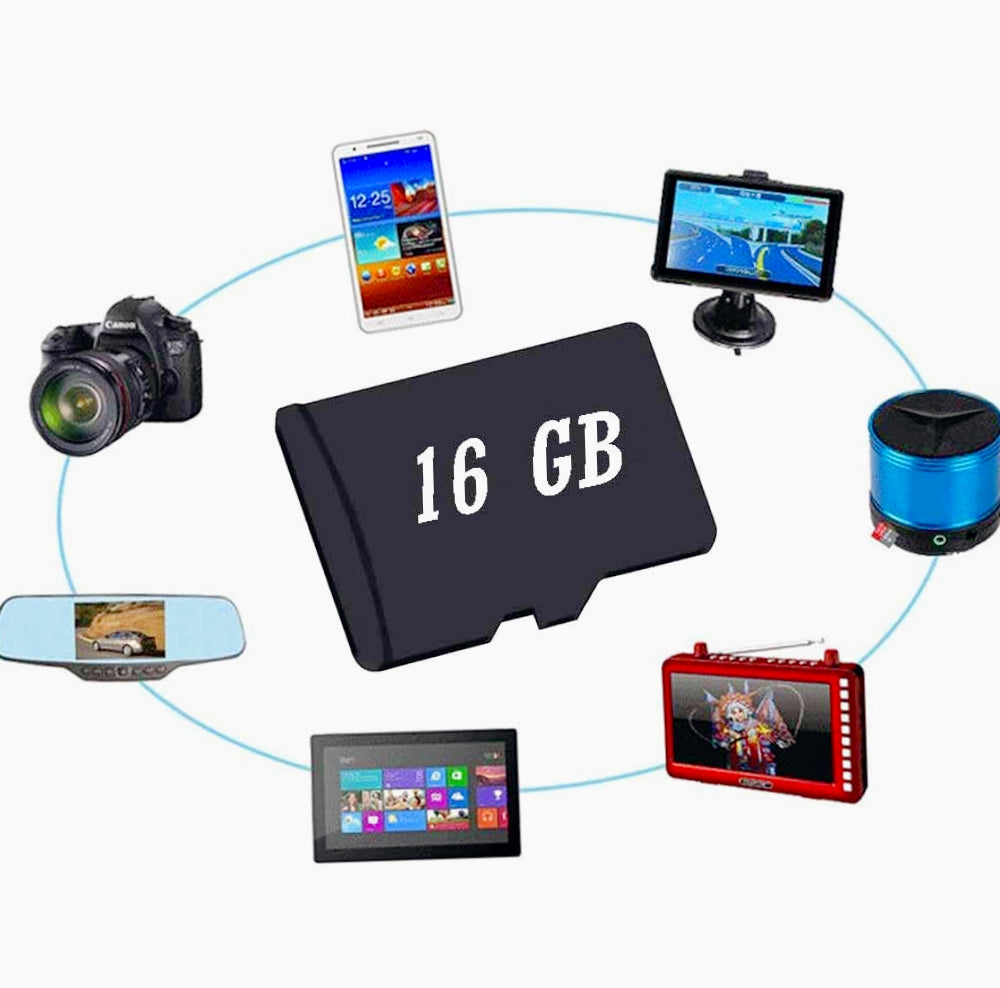 MicroSD con adattatore – 8/16/32/64/128GB memoria - ambraled