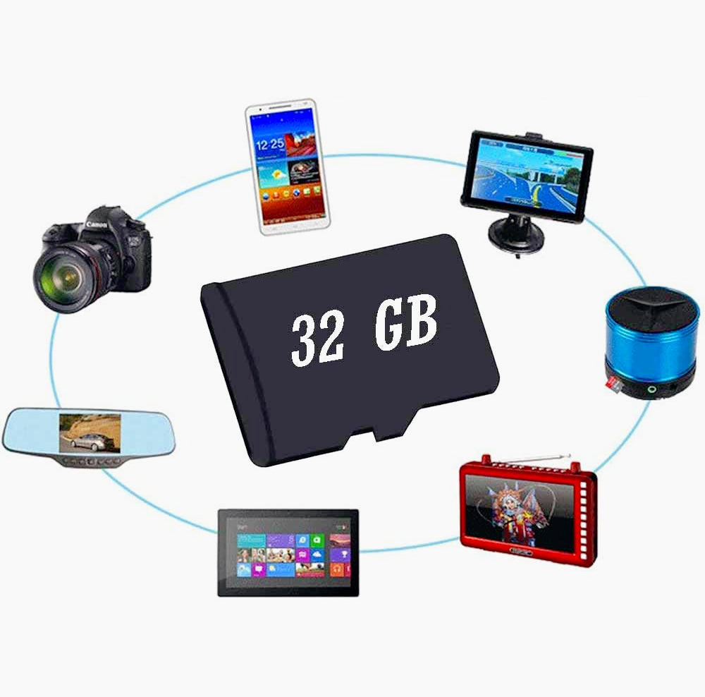 MicroSD con adattatore – 8/16/32/64/128GB memoria - ambraled