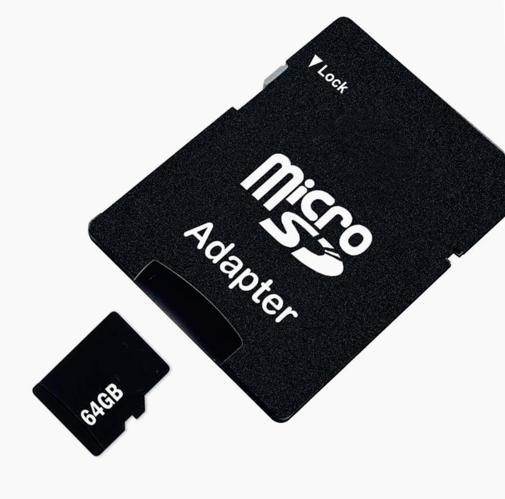MicroSD con adattatore – 8/16/32/64/128GB memoria - ambraled