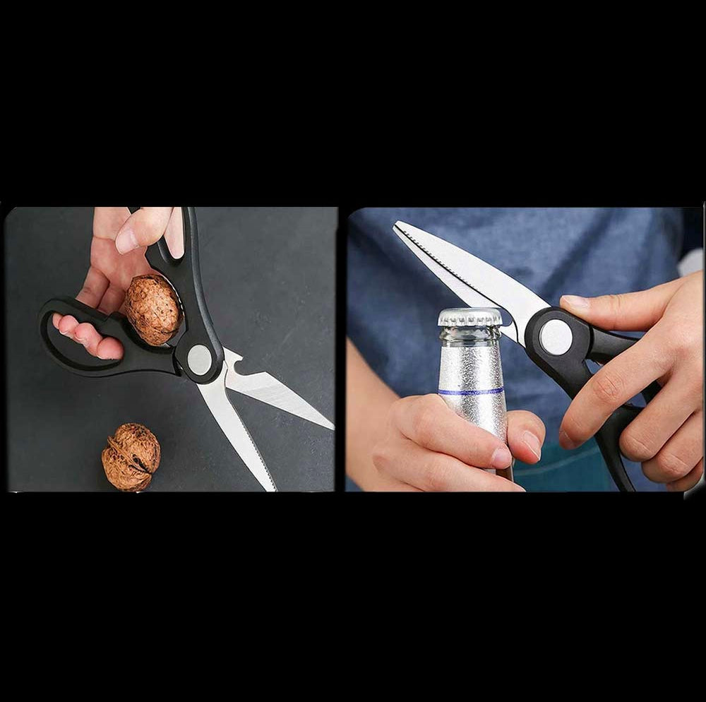 Set cucina 4 coltelli + forbici + pelapatate – base antiscivolo - ambraled