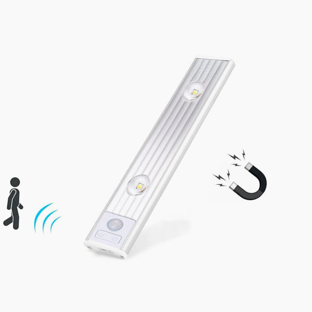 Sottopensile LED COB slim 20 – 60 cm, USB, sensore movimento, calamitato - ambraled