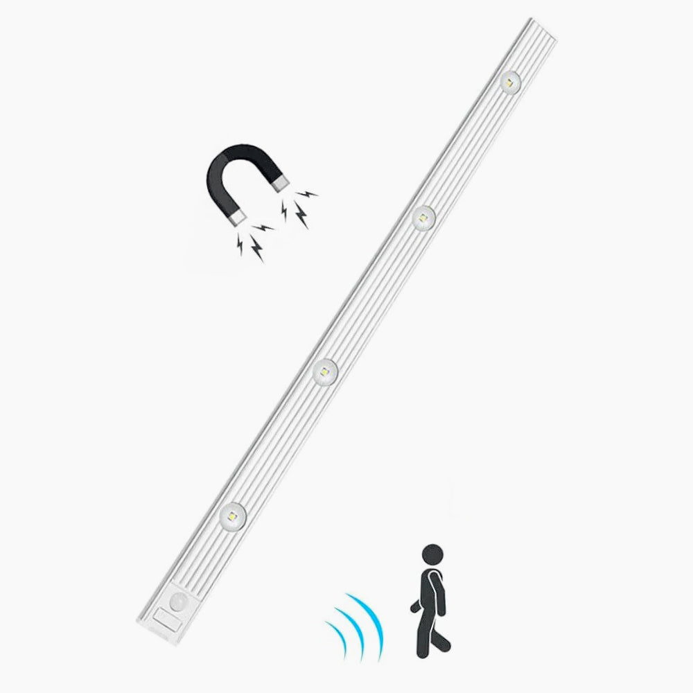 Sottopensile LED COB slim 20 – 60 cm, USB, sensore movimento, calamitato - ambraled