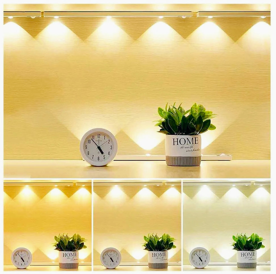 Sottopensile LED COB slim 20 – 60 cm, USB, sensore movimento, calamitato - ambraled