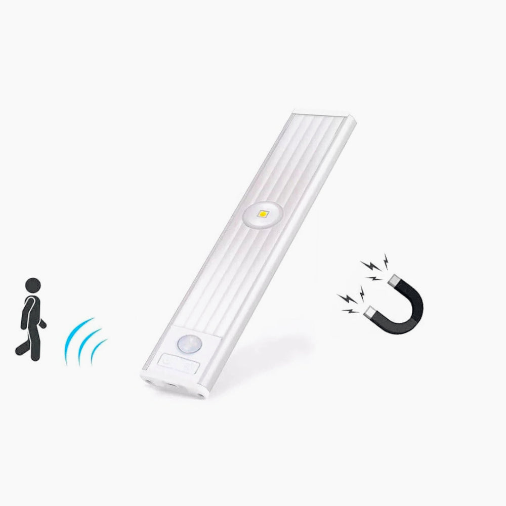 Sottopensile LED COB slim 20 – 60 cm, USB, sensore movimento, calamitato - ambraled