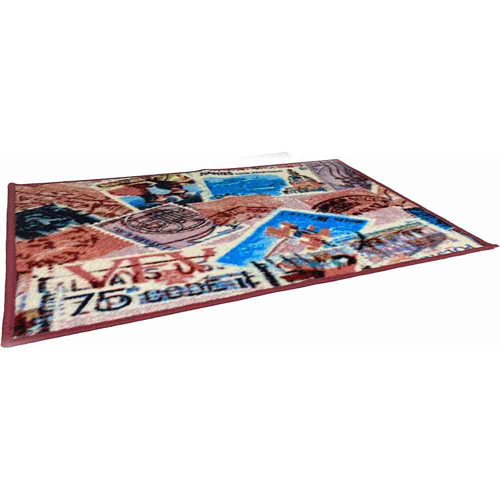 Tappeto moderno colorato 67x115 cm base antiscivolo vari colori - ambraled
