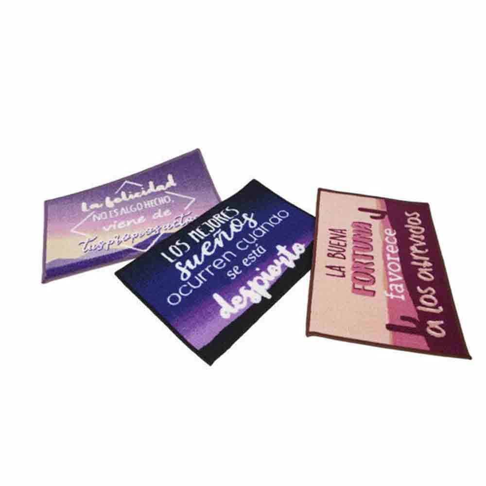 Tappeto moderno 57x110 cm con scritte antiscivolo vari colori - ambraled