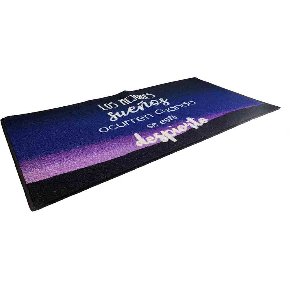 Tappeto moderno 57x110 cm con scritte antiscivolo vari colori - ambraled