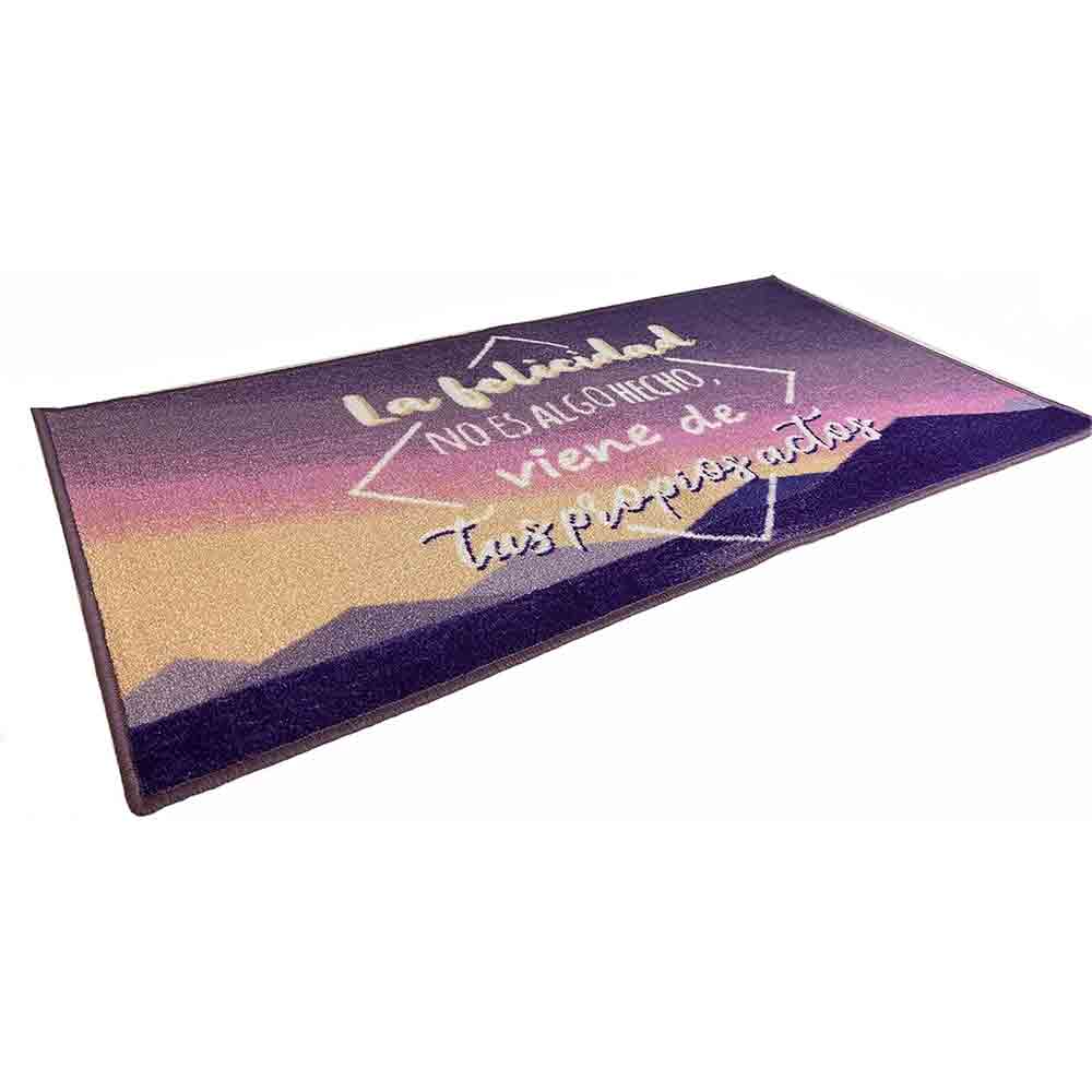 Tappeto moderno 57x110 cm con scritte antiscivolo vari colori - ambraled