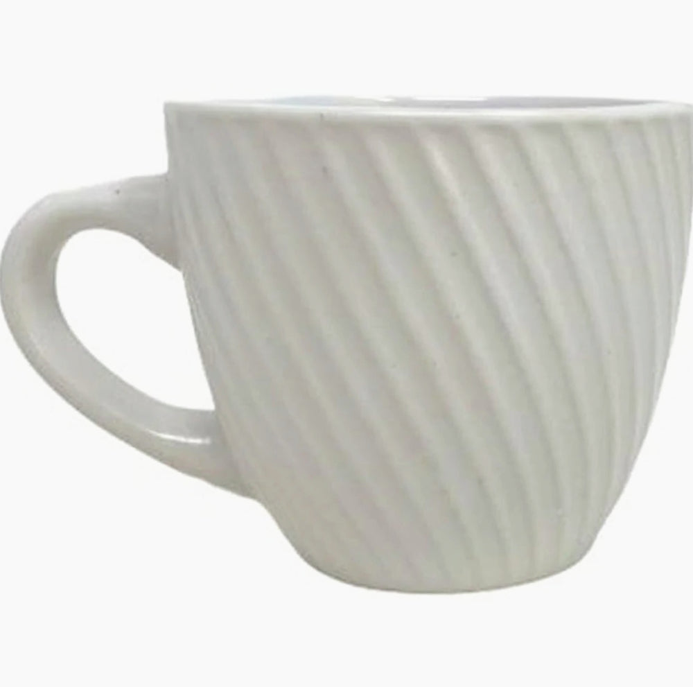 Set 6 tazzine da caffè in ceramica con manico – formato espresso, colorate - ambraled