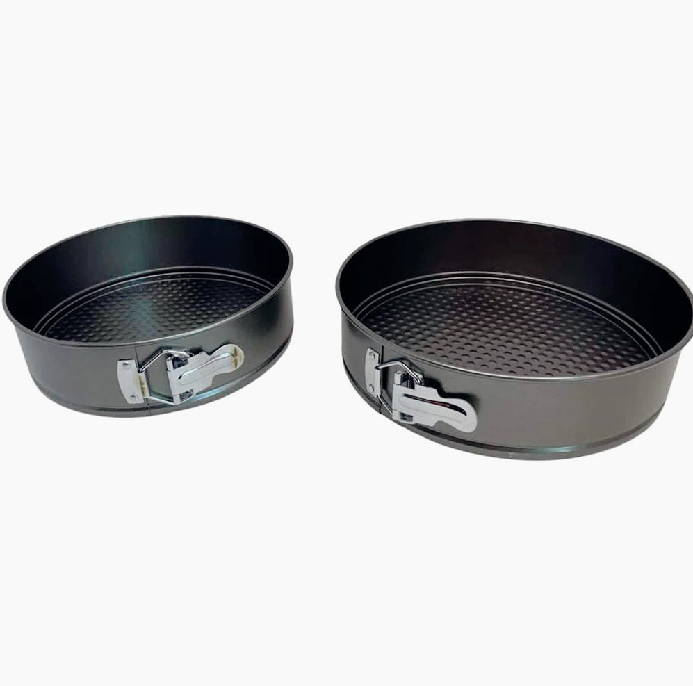 Set 2 teglie antiaderenti con cerniera apribile, 2 dimensioni: 24 cm e 25 cm - ambraled