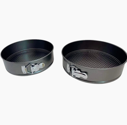 Set 2 teglie antiaderenti con cerniera apribile, 2 dimensioni: 24 cm e 25 cm - ambraled