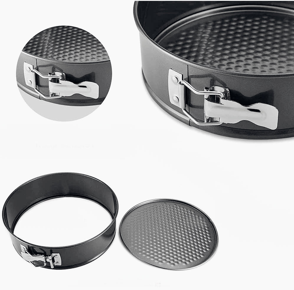 Set 2 teglie antiaderenti con cerniera apribile, 2 dimensioni: 24 cm e 25 cm - ambraled