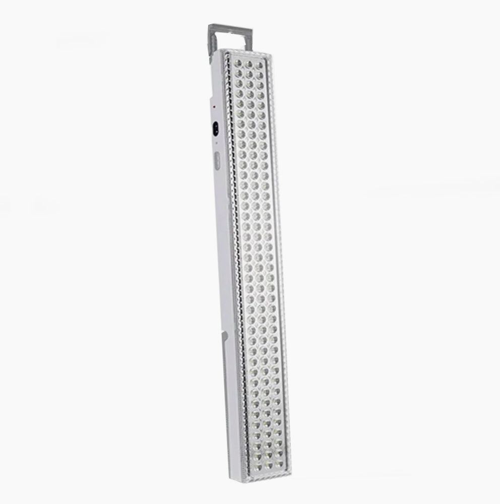 Lampada di emergenza 18W – 120 LED, 2 intensità, luce torcia, dimmerabile - ambraled