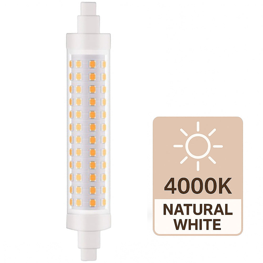 Lampadina led attacco R7S 12 Watt luce bianca calda naturale - ambraled