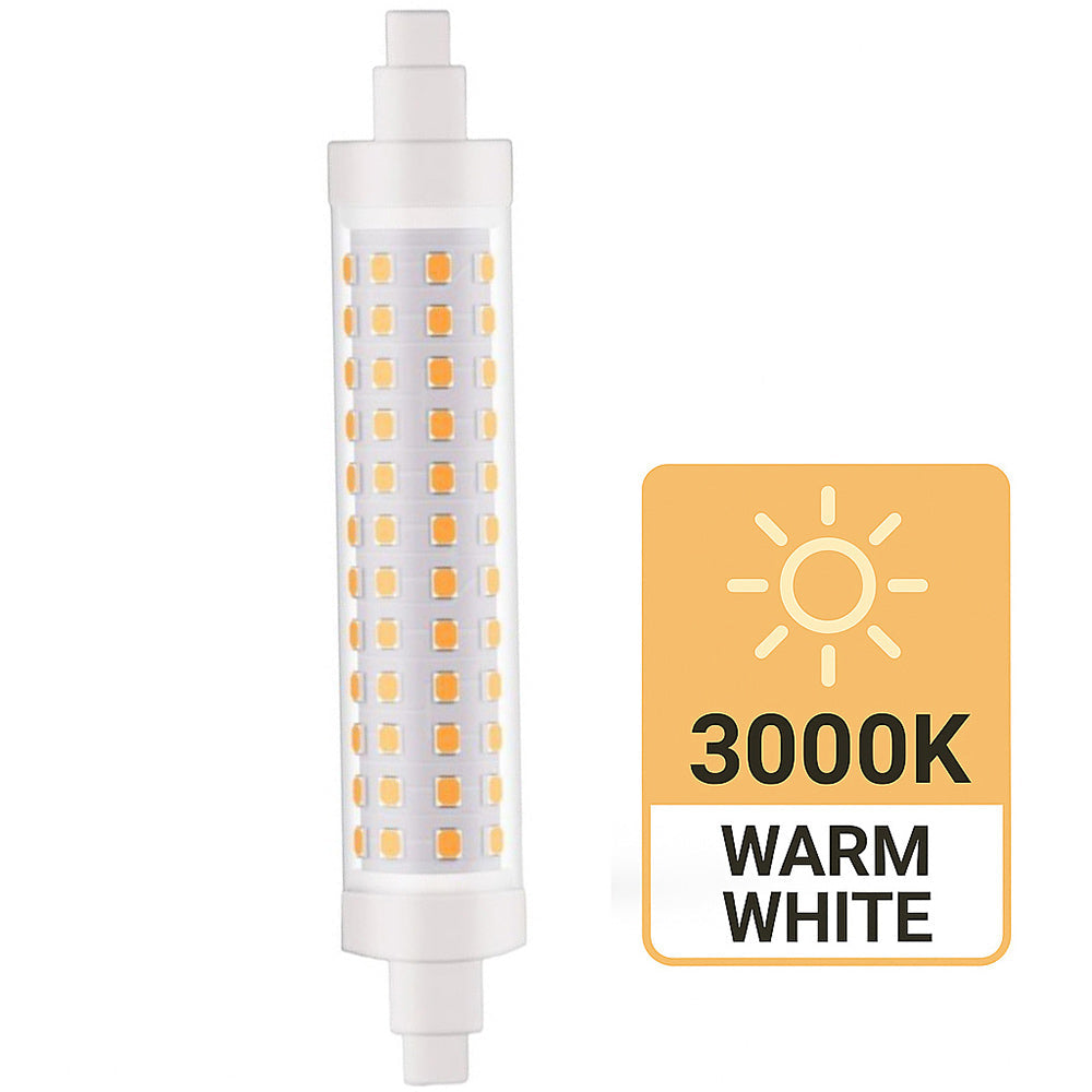 Lampadina led attacco R7S 12 Watt luce bianca calda naturale - ambraled