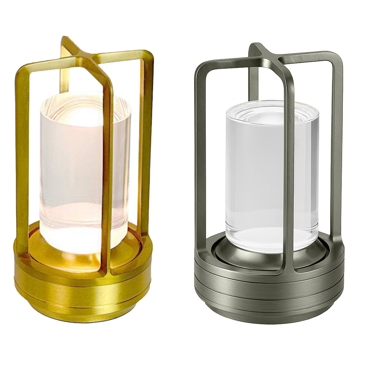 Lampada led da tavolo 3W lanterna rincarabile touch dimmerabile CCT - ambraled