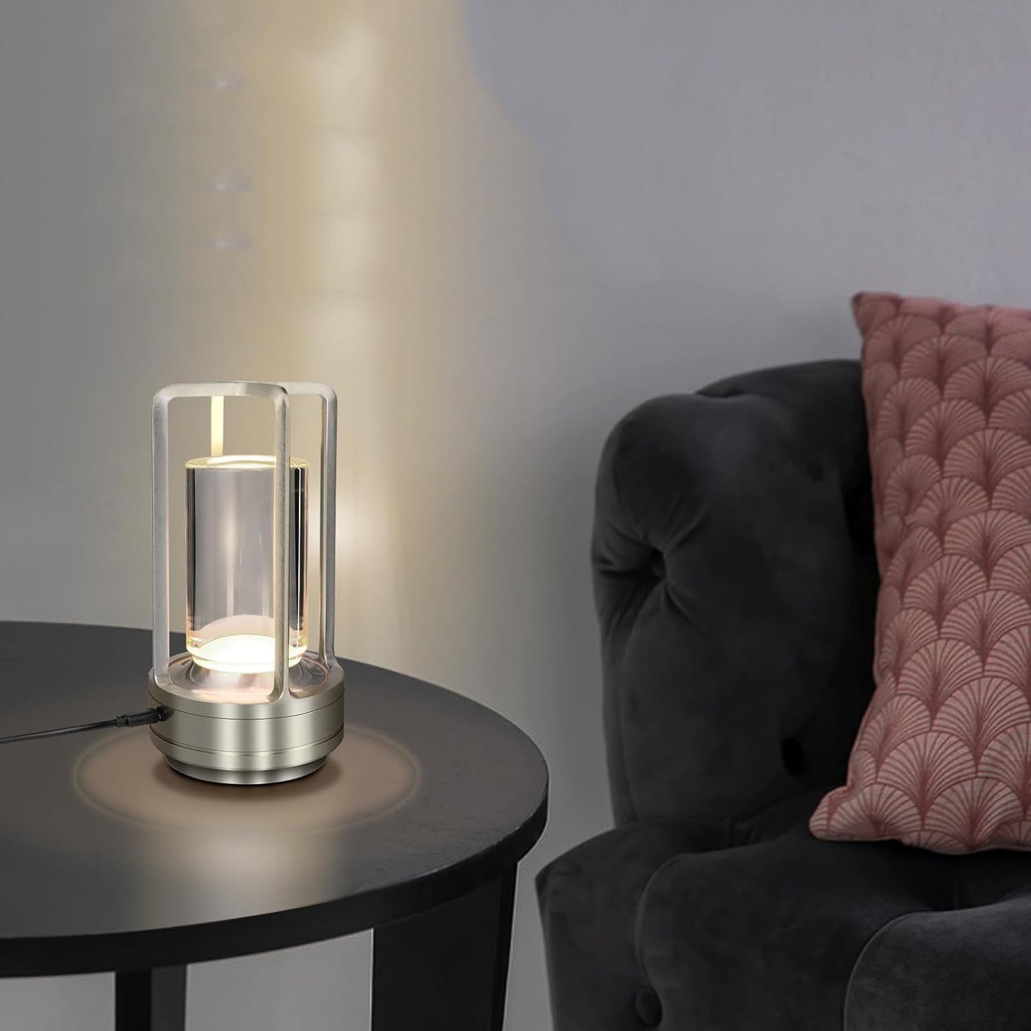 Lampada led da tavolo 3W lanterna rincarabile touch dimmerabile CCT - ambraled
