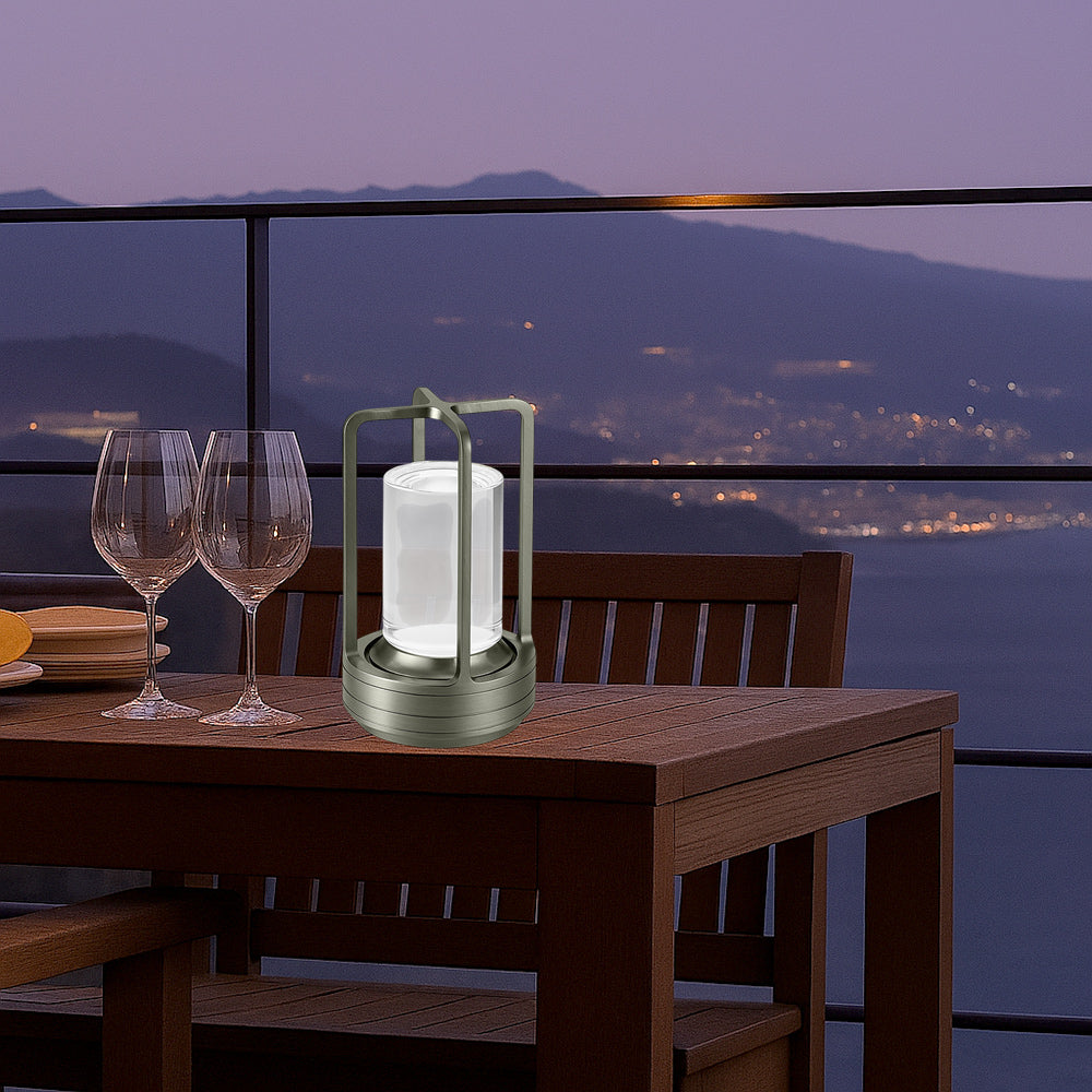 Lampada led da tavolo 3W lanterna rincarabile touch dimmerabile CCT - ambraled