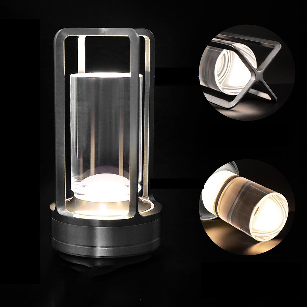 Lampada led da tavolo 3W lanterna rincarabile touch dimmerabile CCT - ambraled