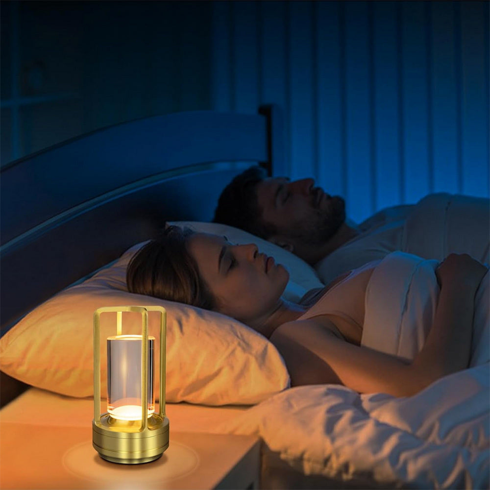 Lampada led da tavolo 3W lanterna rincarabile touch dimmerabile CCT - ambraled