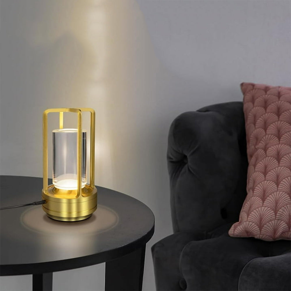 Lampada led da tavolo 3W lanterna rincarabile touch dimmerabile CCT - ambraled