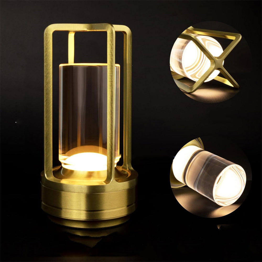 Lampada led da tavolo 3W lanterna rincarabile touch dimmerabile CCT - ambraled