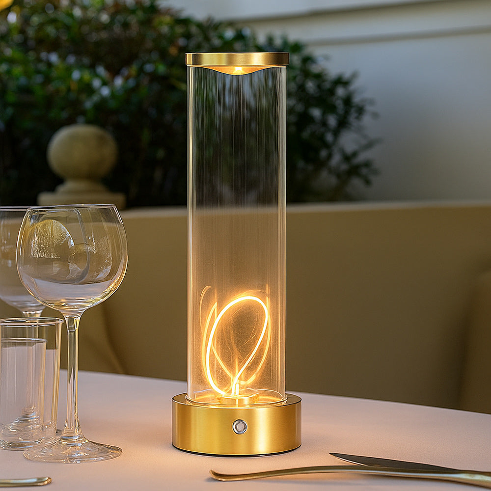 Lampada da tavolo con 1 led cob flessibile magnetico dimmerabile 3W - ambraled