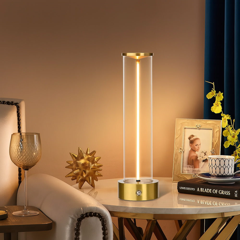 Lampada da tavolo con 1 led cob flessibile magnetico dimmerabile 3W - ambraled