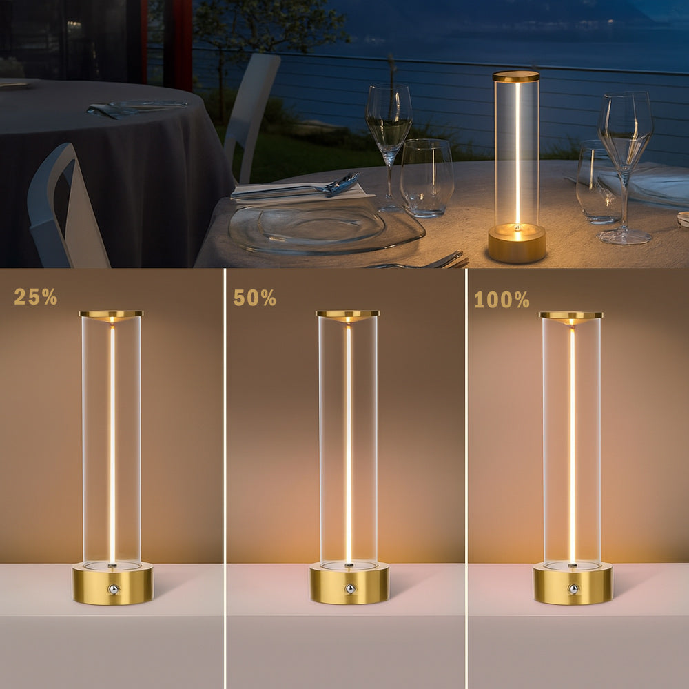Lampada da tavolo con 1 led cob flessibile magnetico dimmerabile 3W - ambraled