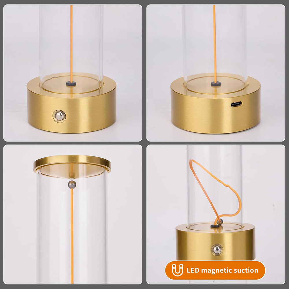 Lampada da tavolo con 1 led cob flessibile magnetico dimmerabile 3W - ambraled
