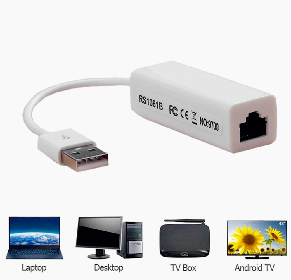 Adattatore USB 2.0 a LAN (Ethernet RJ45) - ambraled