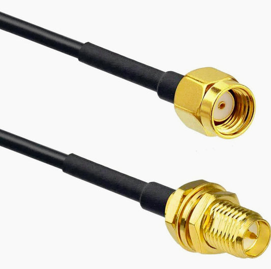 Cavo adattatore antenna WiFi Polunga RP-SMA maschio/femmina (3,5m e 10m) - ambraled