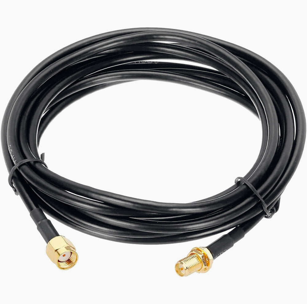 Cavo adattatore antenna WiFi Polunga RP-SMA maschio/femmina (3,5m e 10m) - ambraled