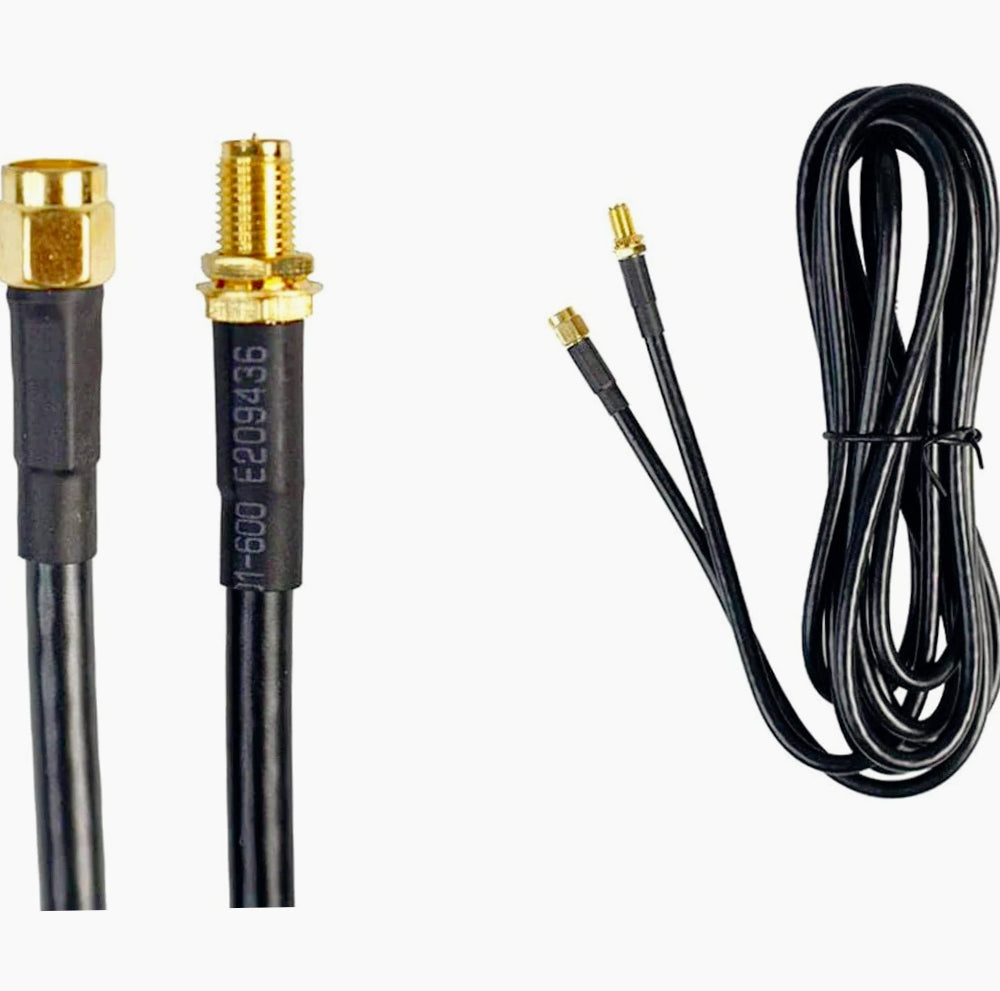 Cavo adattatore antenna WiFi Polunga RP-SMA maschio/femmina (3,5m e 10m) - ambraled