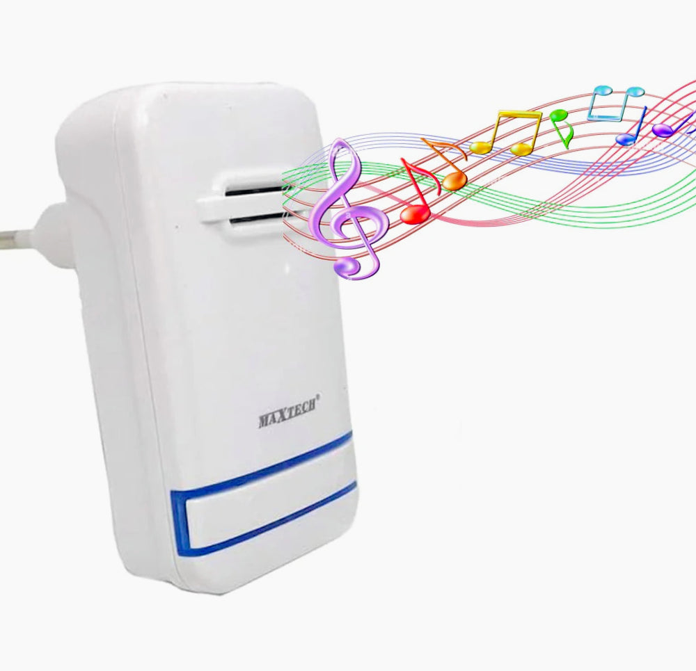 Campanello wireless 38 melodie – volume reg., LED, doorbell - ambraled