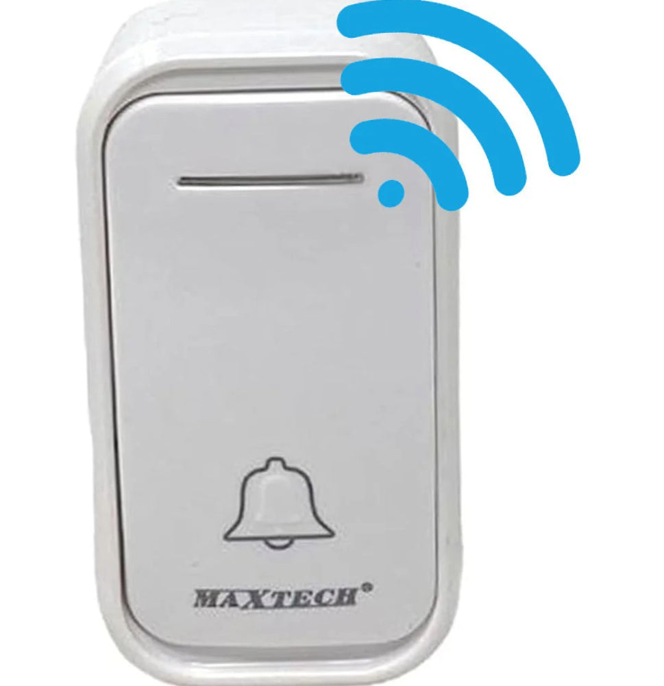 Campanello wireless a spina – 38 melodie, LED, volume regolabile - ambraled