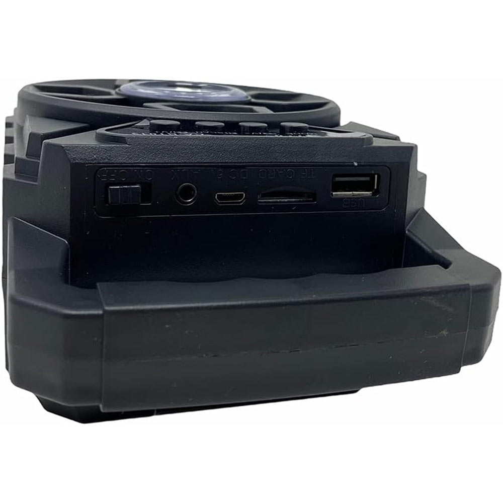 Speaker Bluetooth 10W ricaricabile con luci radio FM AUX USB e SD - ambraled