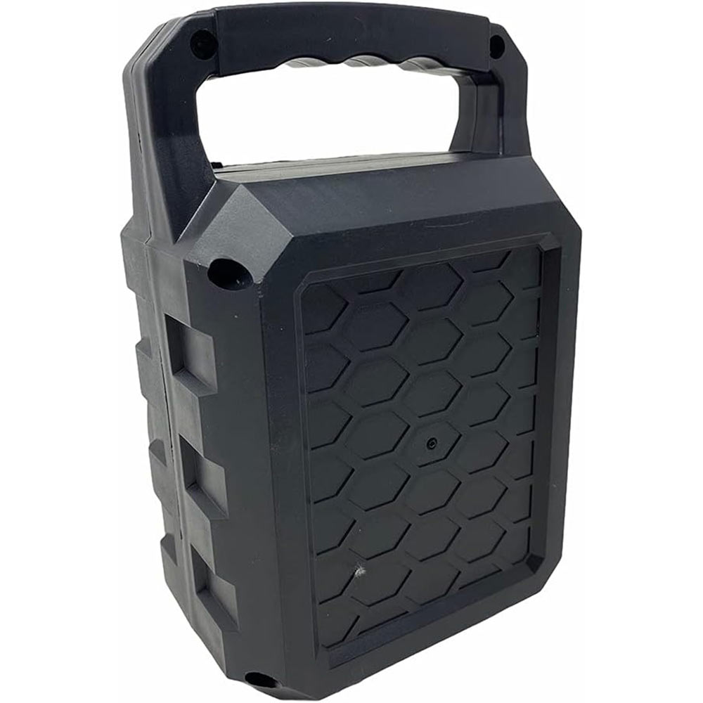 Speaker Bluetooth 10W ricaricabile con luci radio FM AUX USB e SD - ambraled