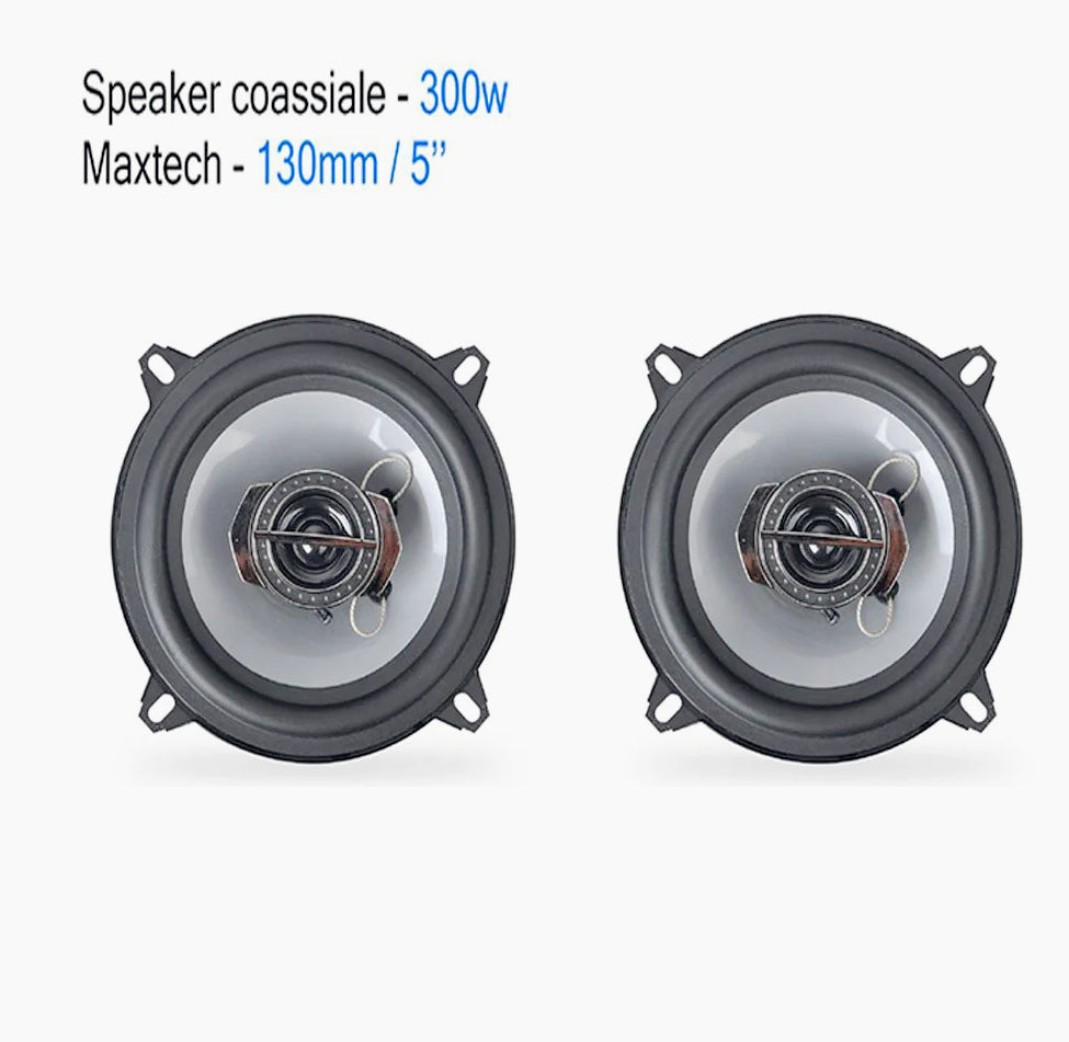 Casse auto 300W 4 vie – 13cm, coassiali con tweeter & woofer - ambraled