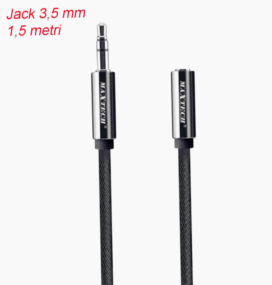 Cavo audio jack 3.5mm – maschio/femmina, prolunga AUX 1.5m/3m/5m - ambraled