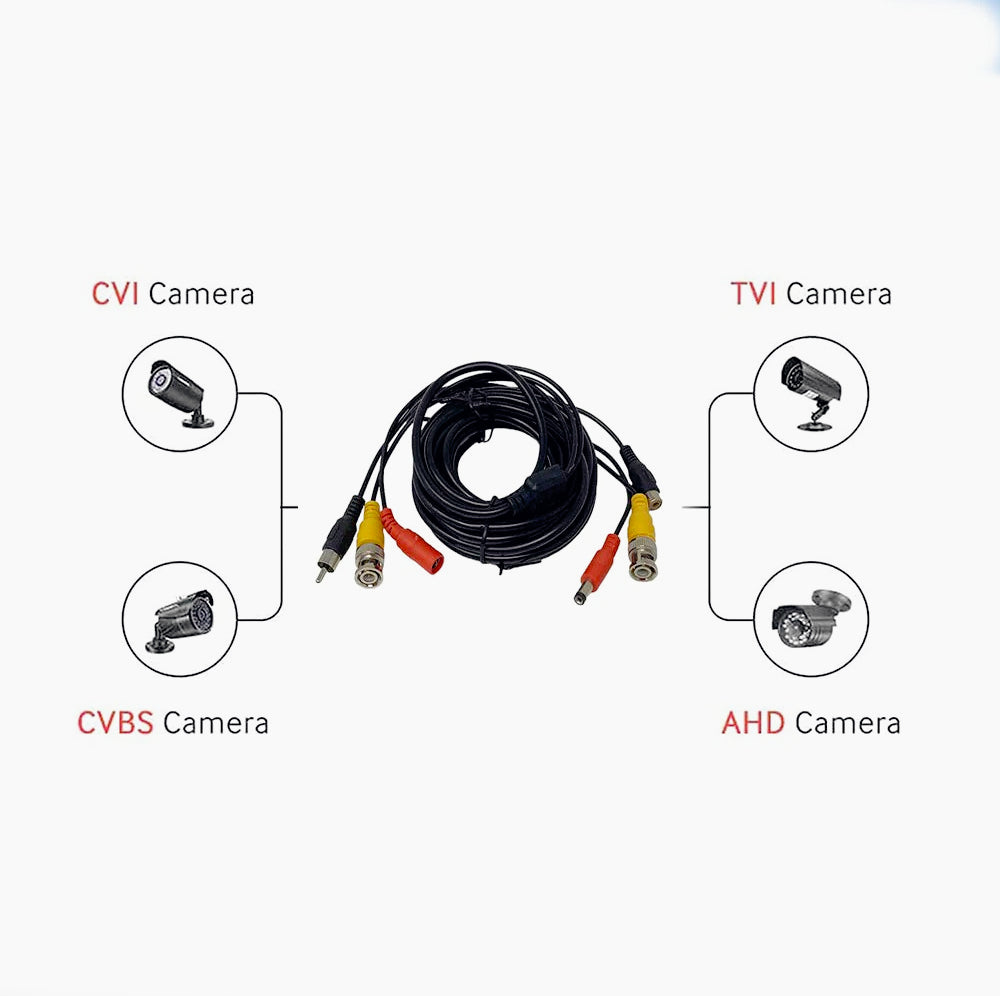 Cavo BNC 15m – per telecamere, video e RCA audio - ambraled