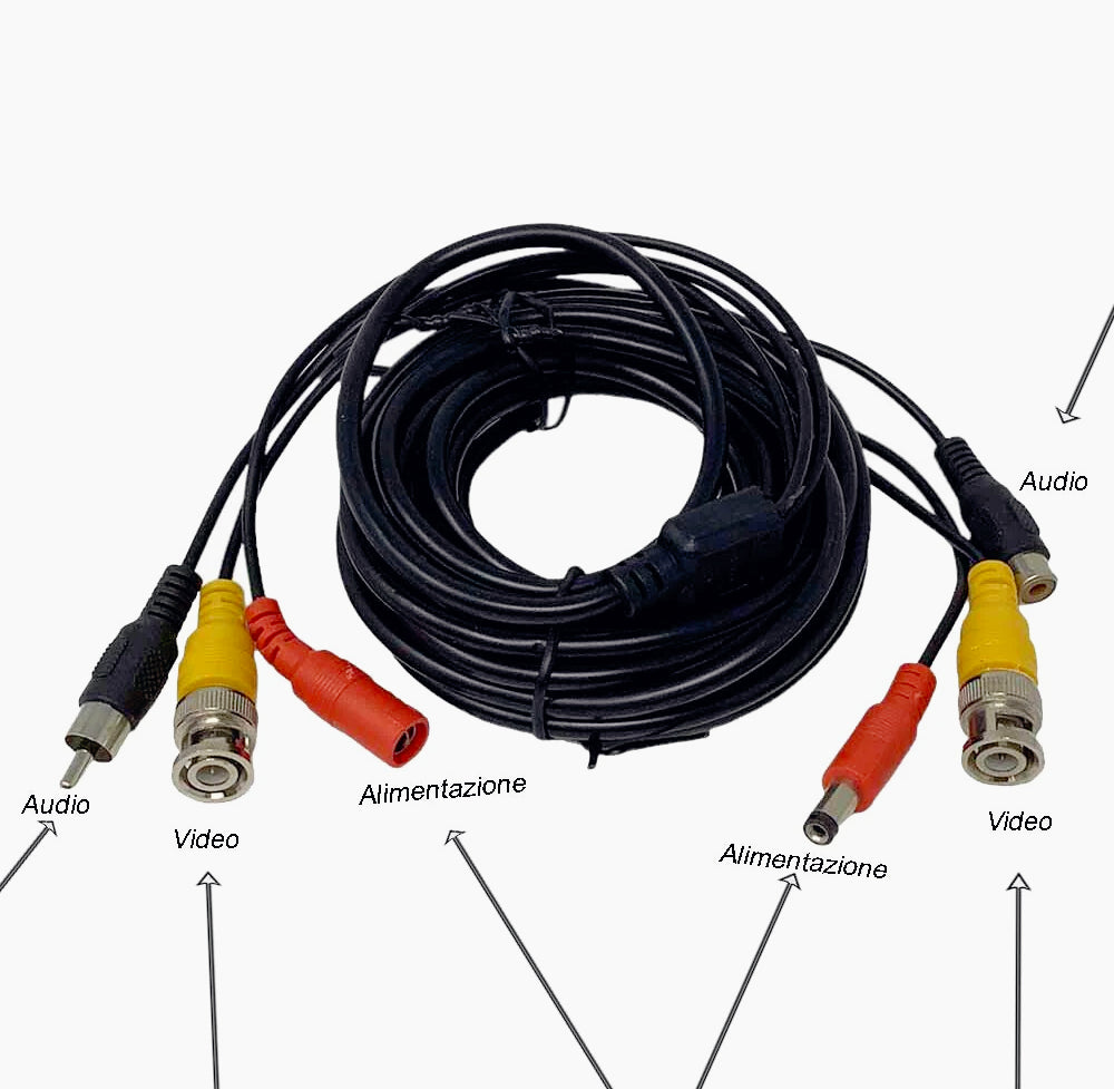 Cavo BNC 30m – per telecamere, video e RCA audio - ambraled