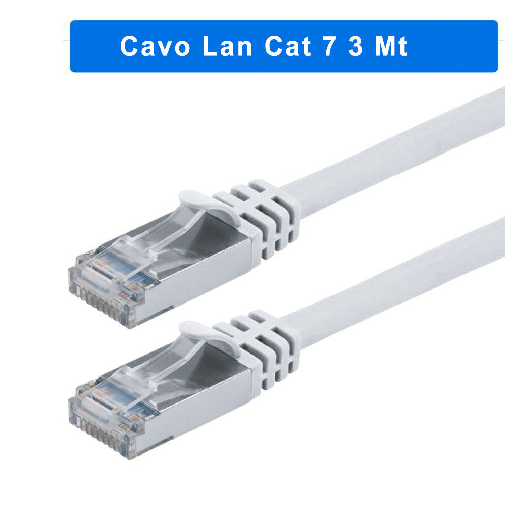 Cavo LAN Ethernet RJ45 Cat 7e – 1,5/5/10/20m UTP - ambraled