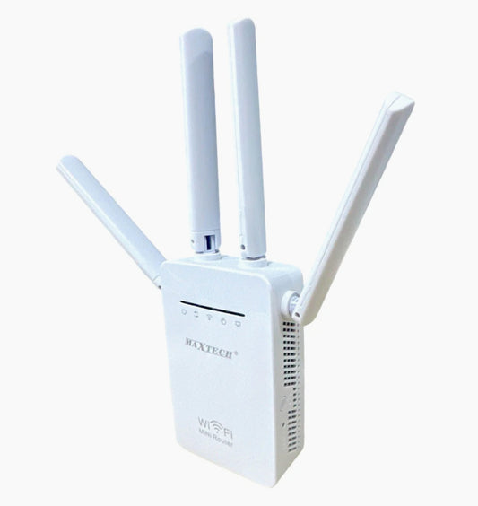 Extender Wi-Fi 2.4G – 4 antenne 300Mbps amplificatore router - ambraled