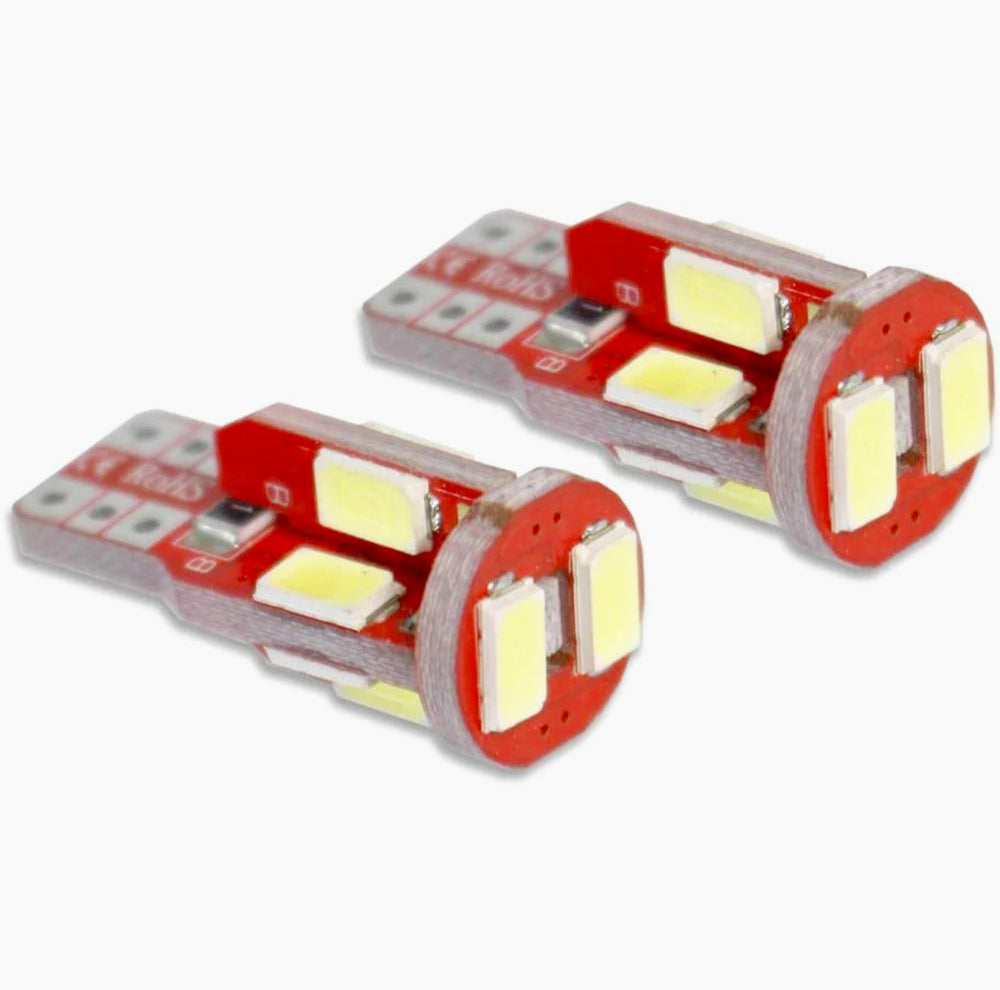 Luci posizione LED 10 SMD – 6000K 3W 12V T10 Canbus - ambraled