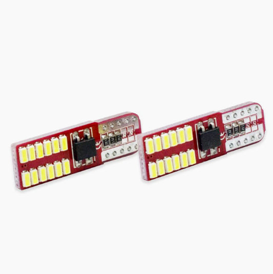 Luci posizione LED 24 SMD – 6000K 5W 12V T10 Canbus - ambraled
