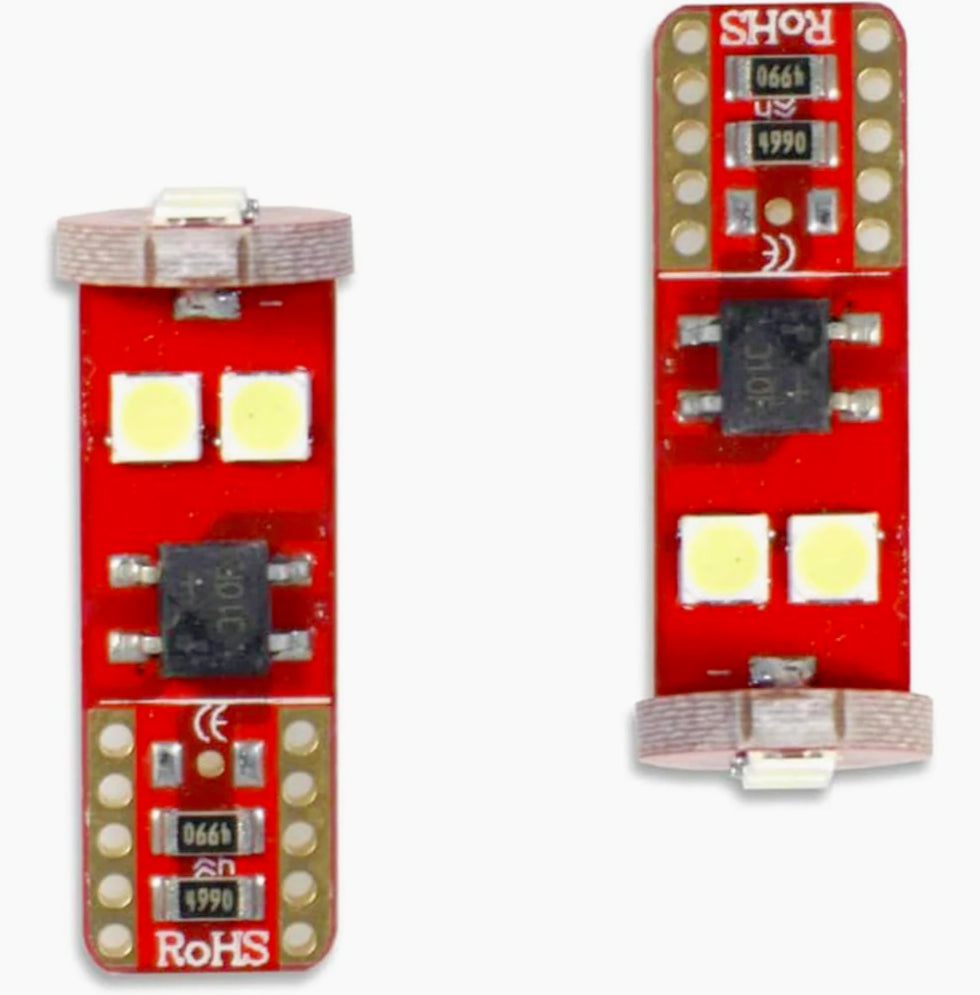 Luci posizione LED 6 SMD – 6000K 6W 12V T10 Canbus - ambraled