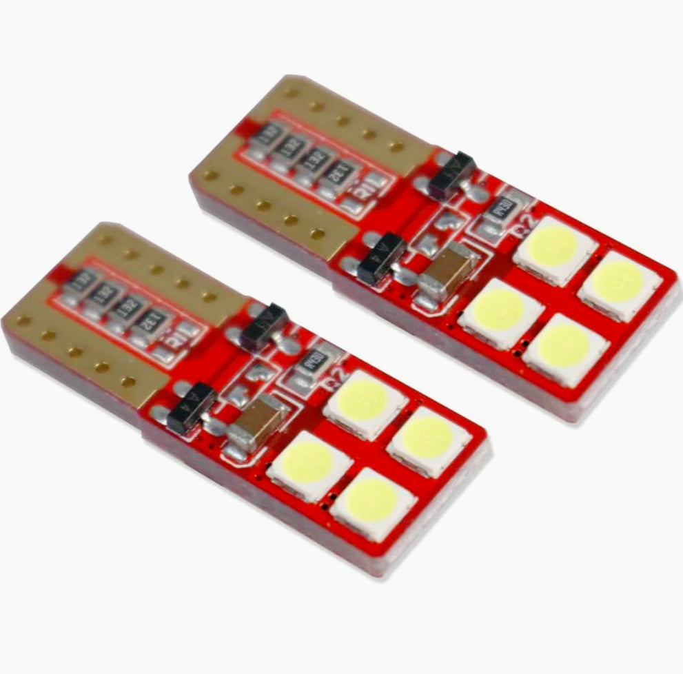 Luci posizione LED 8 SMD – 6000K 8W 12V T10 Canbus - ambraled